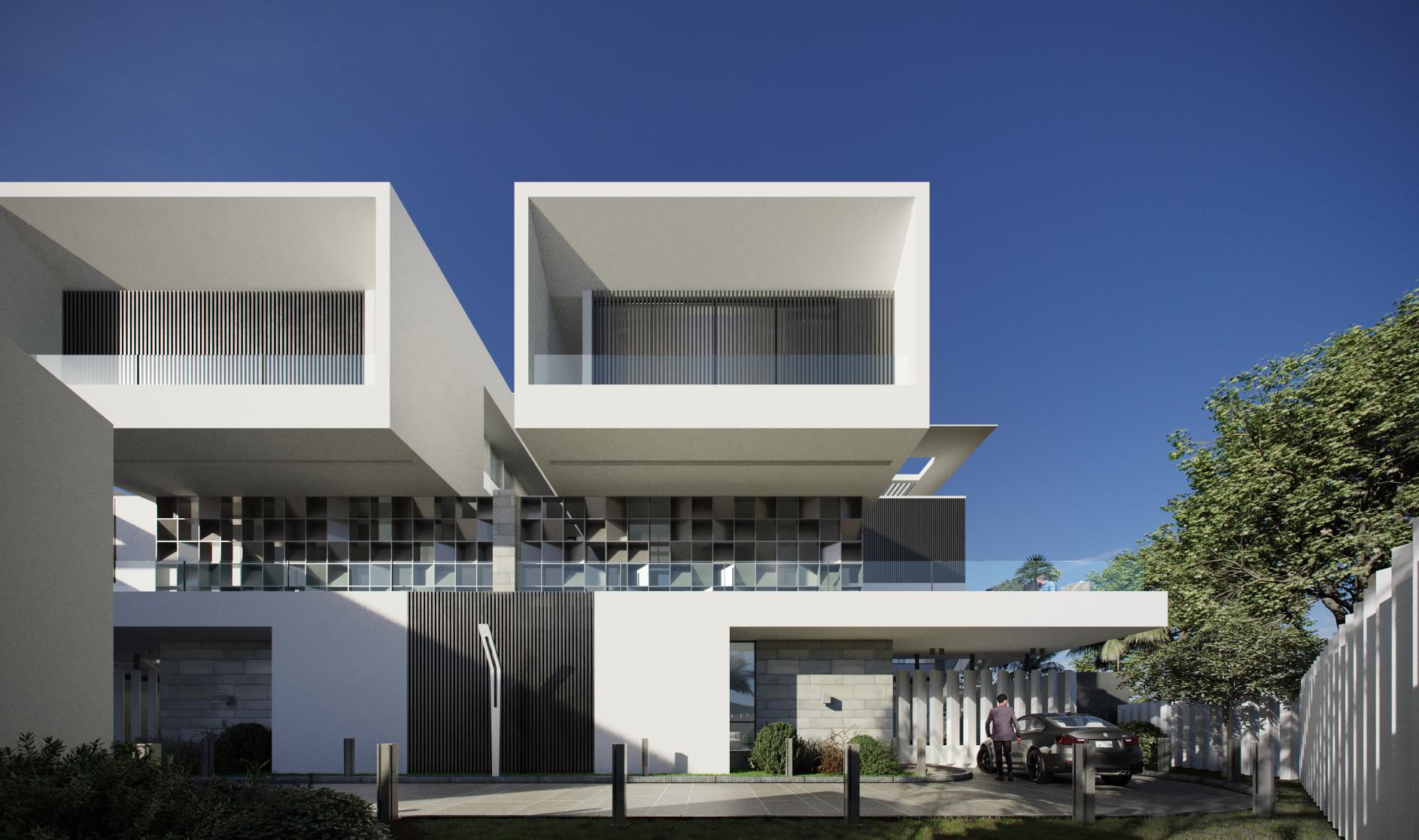 De Campania — residence exterior detail