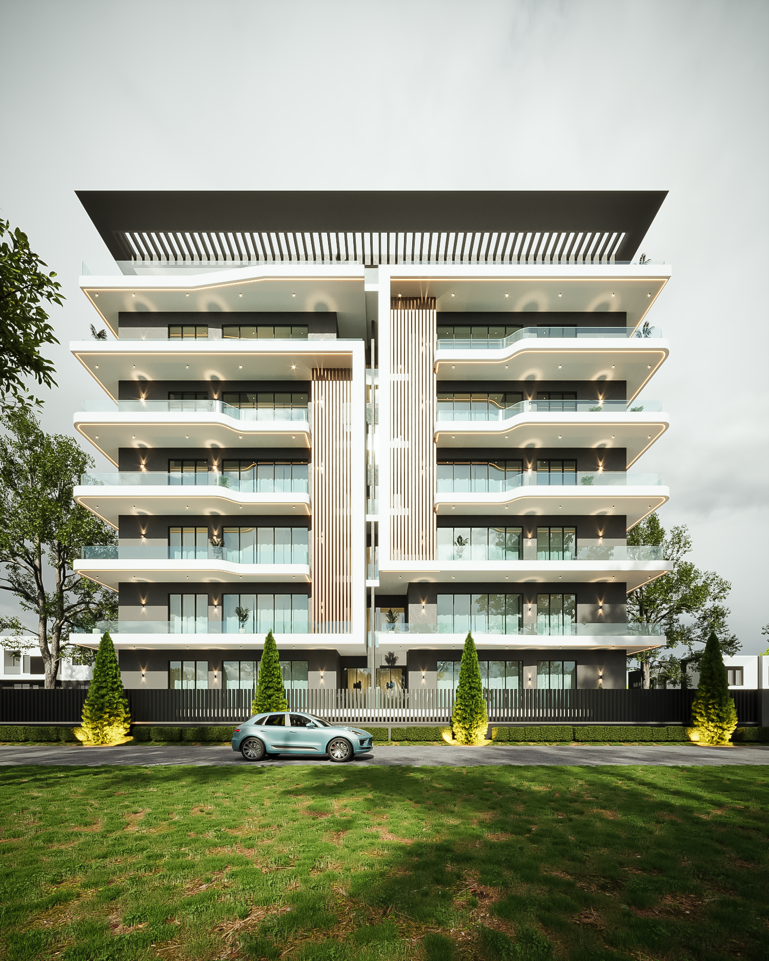 Fortress Residence architectural detail